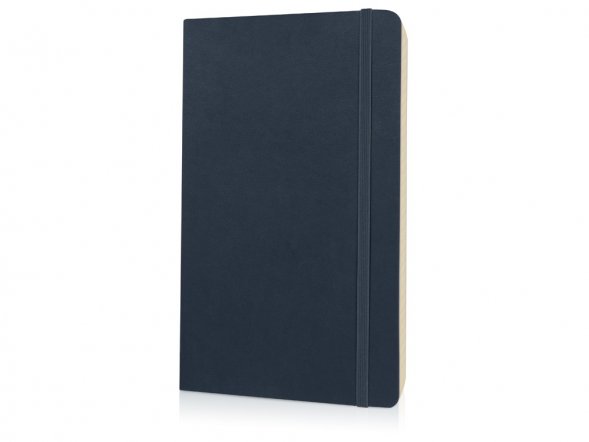 Записная книжка Moleskine Classic Soft (в линейку), Large (13х21см), сапфировый синий 