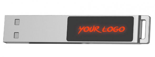 Флешка markBright с красной подсветкой, 16 Гб 