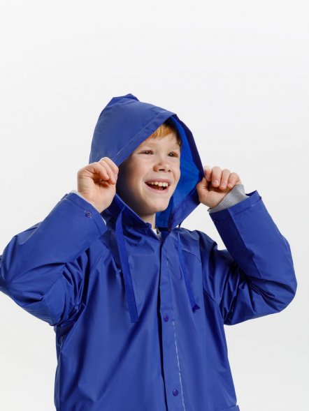 Дождевик детский RainDrop Kids, ярко-синий 