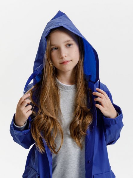 Дождевик детский RainDrop Kids, ярко-синий 