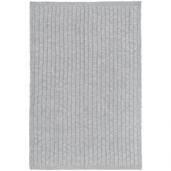 Плед Trenza, светло-серый 