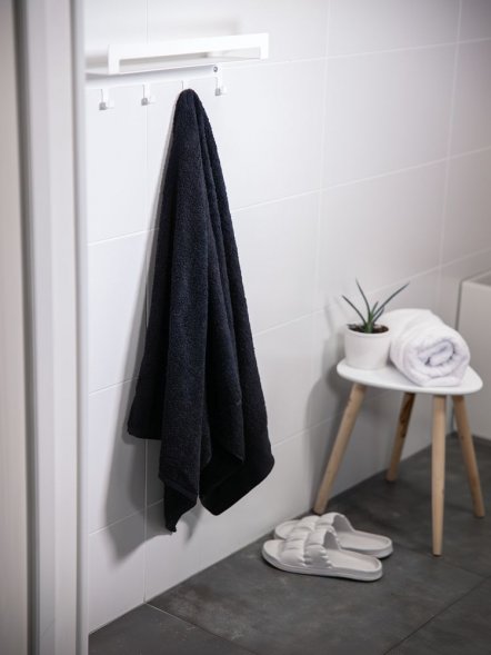 Полотенце Odelle, большое, черное 