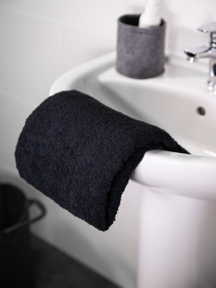 Полотенце Odelle, большое, черное 