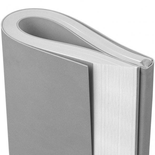 Ежедневник Flat Maxi, недатированный, серый 