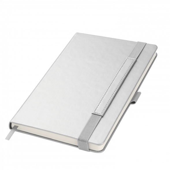 Ежедневник Alpha недатированный, серебро/серый 