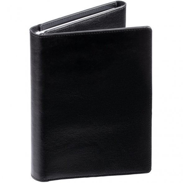 Ежедневник-портфолио Napoli, недатированный, черный 