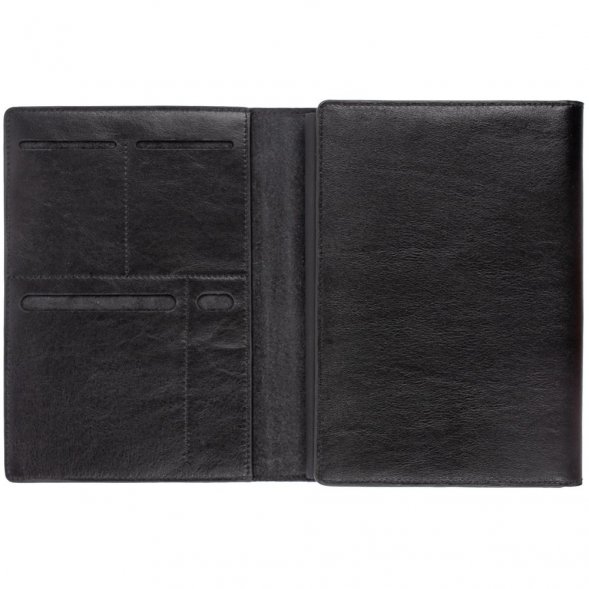 Ежедневник-портфолио Napoli, недатированный, черный 