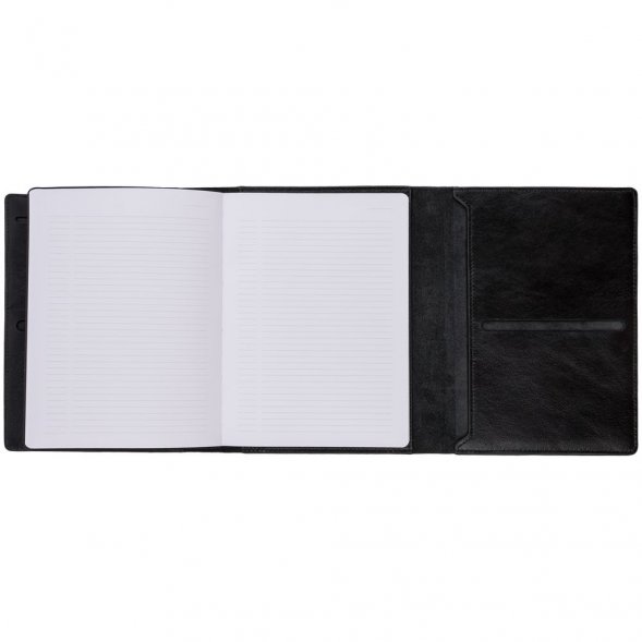 Ежедневник-портфолио Napoli, недатированный, черный 