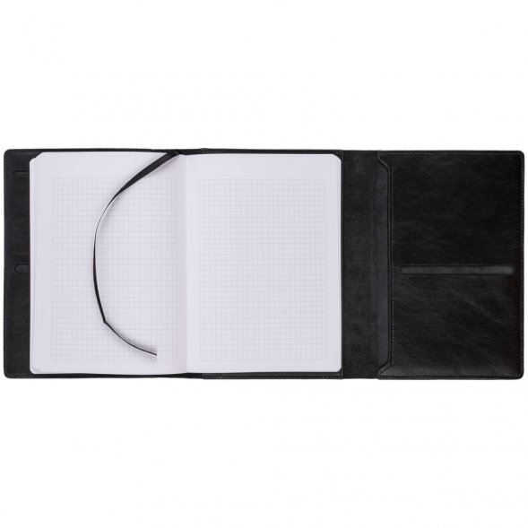 Ежедневник-портфолио Napoli, недатированный, черный 