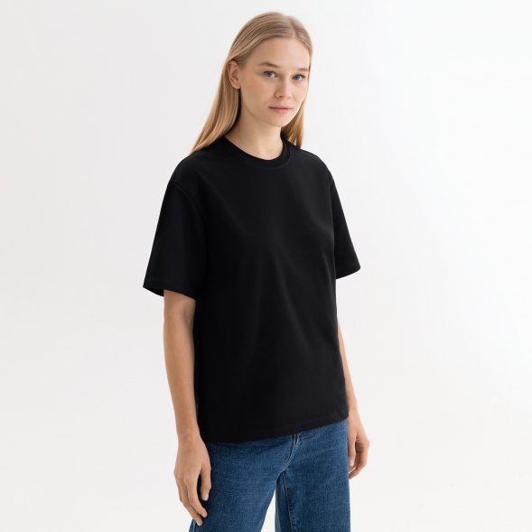 Футболка унисекс RUST, 100% хлопок, 240 гр., черная 