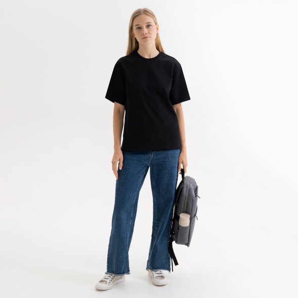 Футболка унисекс RUST, 100% хлопок, 240 гр., черная 