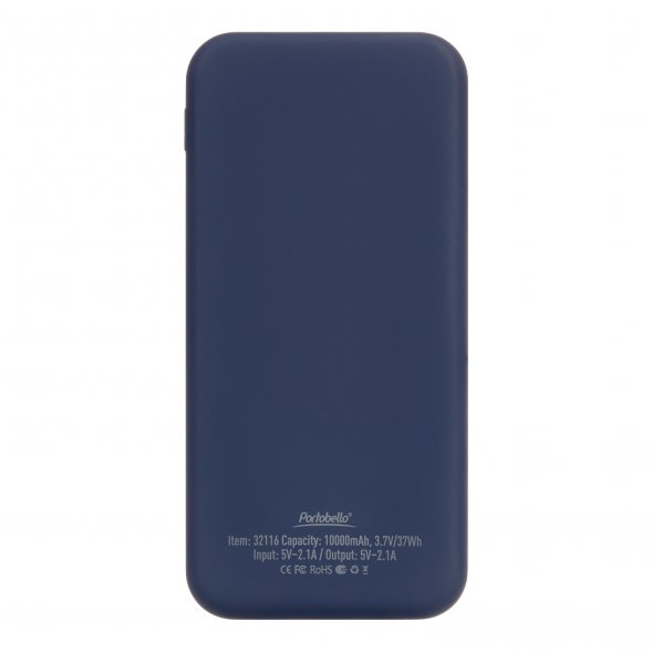 Внешний аккумулятор с подсветкой Luce 10000 mAh, синий Земля 