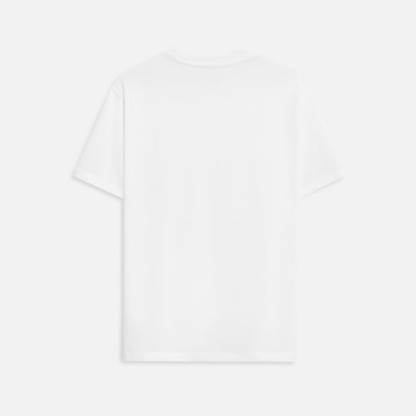 Футболка унисекс KRIS, 100% хлопок, 150 гр., белая (теплого оттенка), размер S 