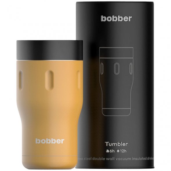 Термостакан Tumbler 350, вакуумный, оранжевый 