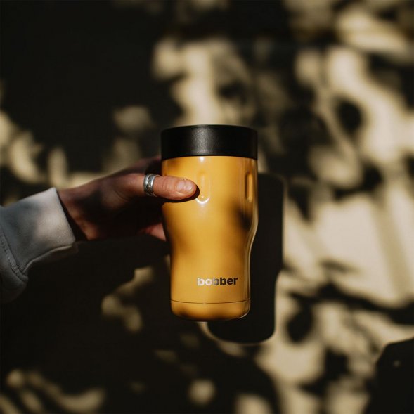 Термостакан Tumbler 350, вакуумный, оранжевый 