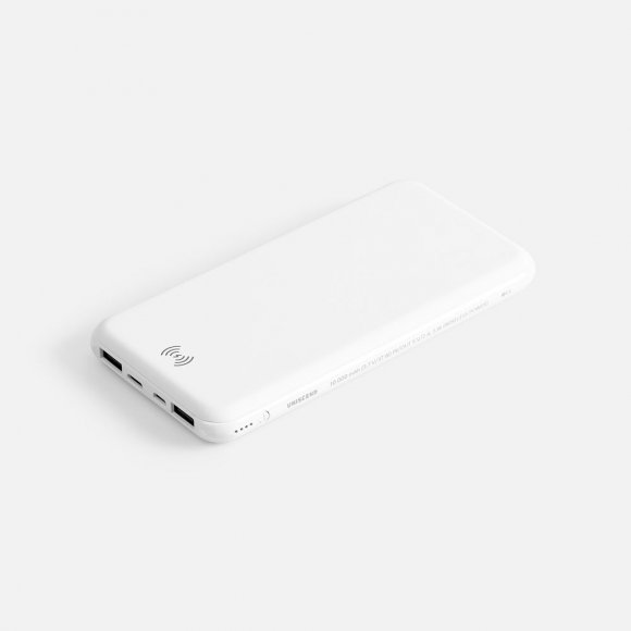 Аккумулятор с беспроводной зарядкой All Day Wireless, 10000 мАч, белый 