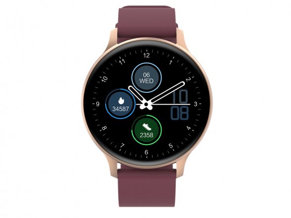 Смарт-часы Canyon SW-68  Badian, IP68, темно-красный 