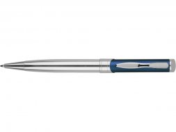 Ручка шариковая Глазго, серебристый/синий (P)
