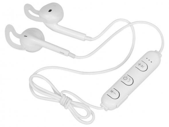 Беспроводные наушники Get Up с чехлом, белый 