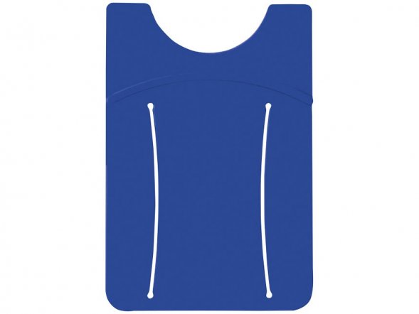 Картхолдер для телефона с отверстием для пальца, ярко-синий 