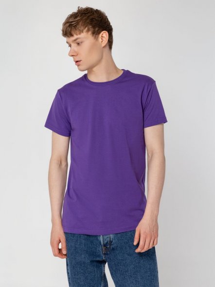 Футболка унисекс T-Bolka 160, фиолетовая 