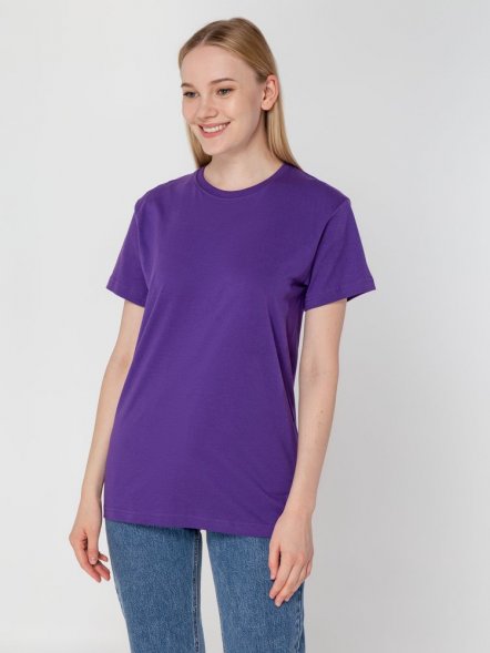 Футболка унисекс T-Bolka 160, фиолетовая 