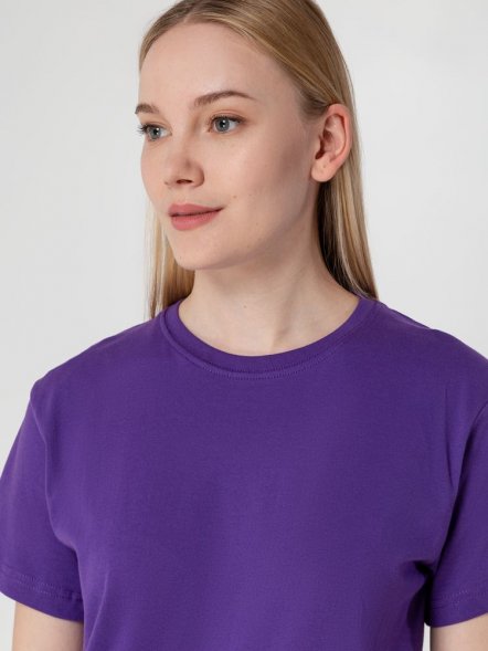 Футболка унисекс T-Bolka 160, фиолетовая 