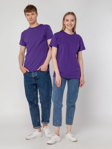 Футболка унисекс T-Bolka 160, фиолетовая 