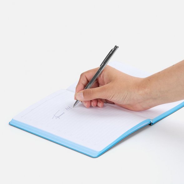 Ручка шариковая Hotel Ferra, серебристая 