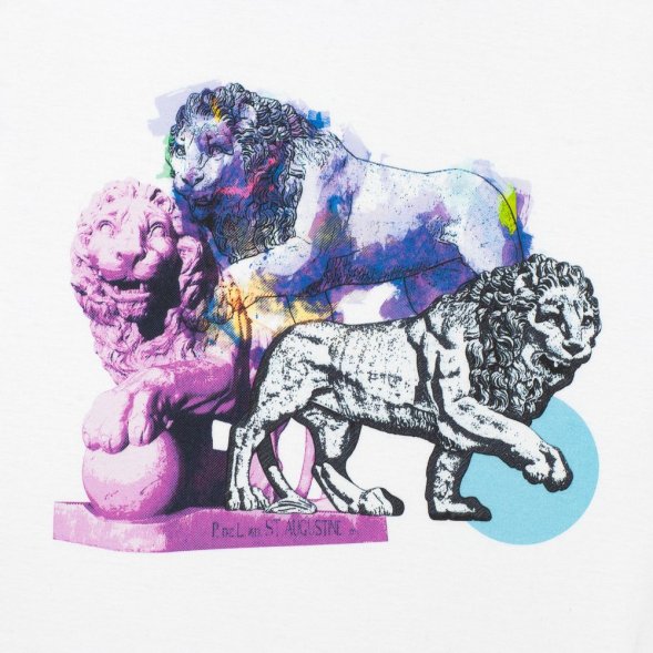 Футболка LionMe, женская, белая 