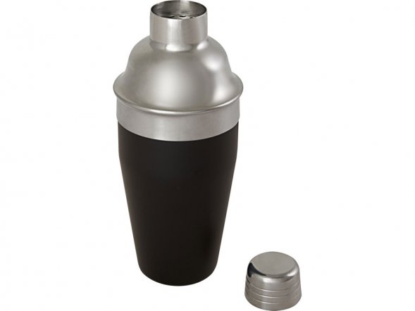 Шейкер для коктейлей Gaudie из переработанной нержавеющей стали, сплошной черный 