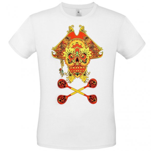 Футболка Yo Ho Hohloma, белая 