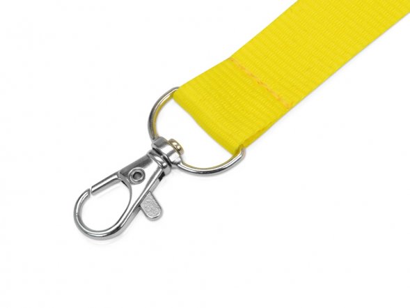 Ланьярд с карабином, желтый 