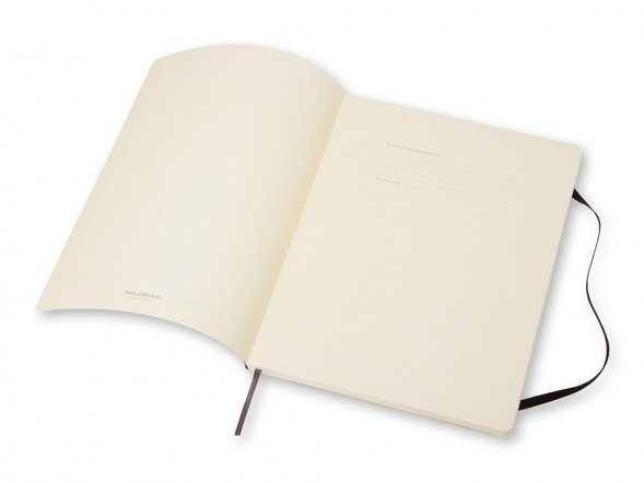 Записная книжка Moleskine Classic Soft (нелинованный), Хlarge (19х25 см), черный 