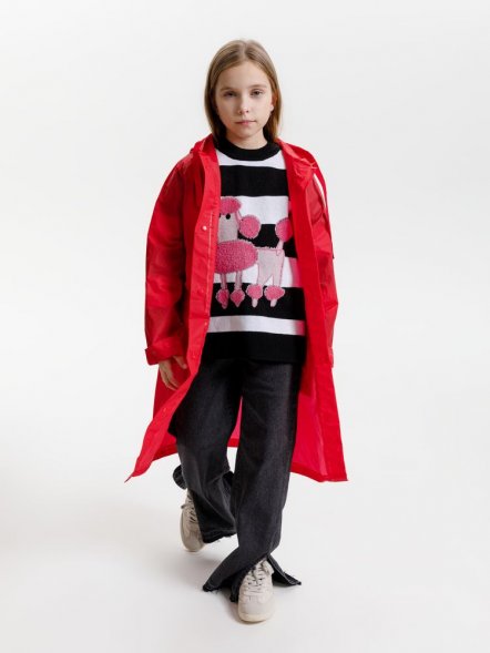 Дождевик детский RainDrop Kids, красный 