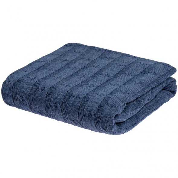 Плед Trenza, синий 