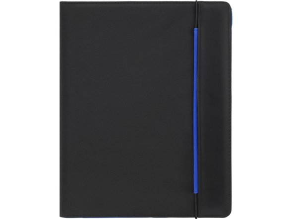 Папка для документов Делос, черный/синий 