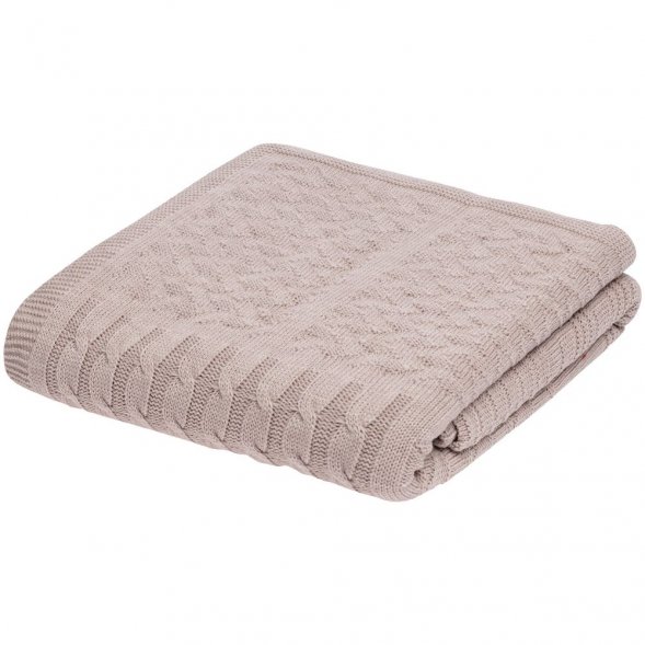 Плед Snippet, бежевый меланж 