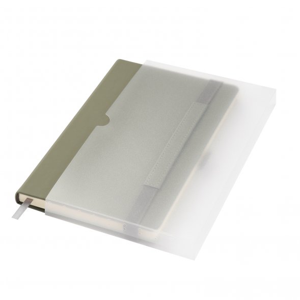 Ежедневник Alpha недатированный, серый/бирюзовый 