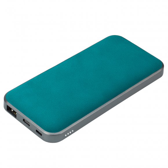 Внешний аккумулятор In Velour 10000 mAh, бирюзовый 