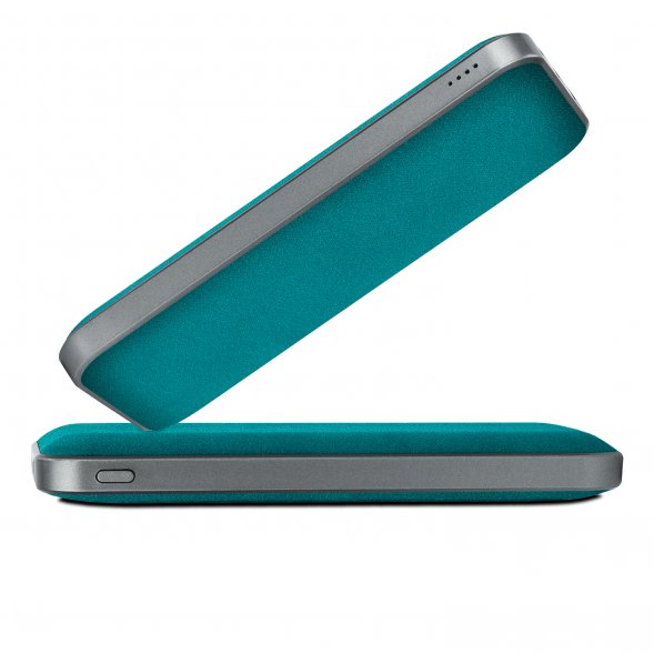 Внешний аккумулятор In Velour 10000 mAh, бирюзовый 