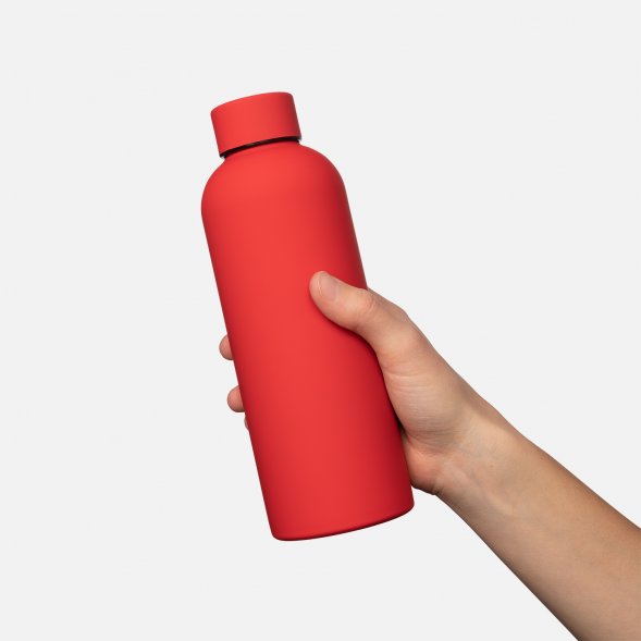 Термобутылка вакуумная герметичная Prima, красная 