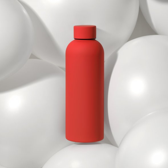 Термобутылка вакуумная герметичная Prima, красная 