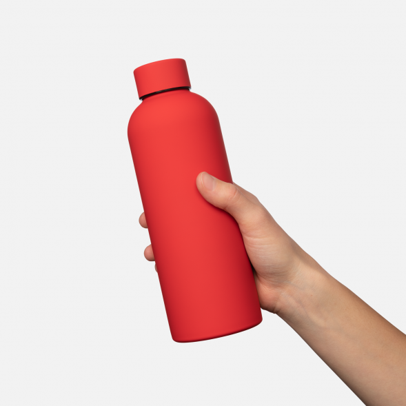 Термобутылка вакуумная герметичная Prima, красная 