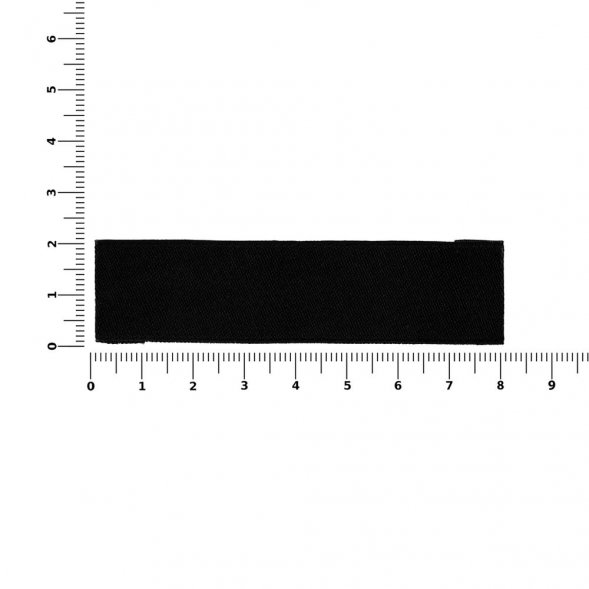 Лейбл тканевый Epsilon, S, черный 