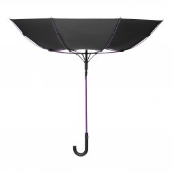 Зонт-трость Quantum, черный/фиолетовый