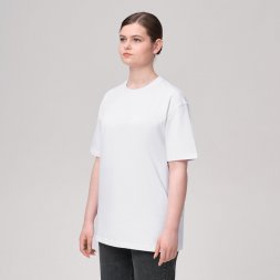 Футболка унисекс KRIS, 100% хлопок, 150 гр.,  белая, размер M