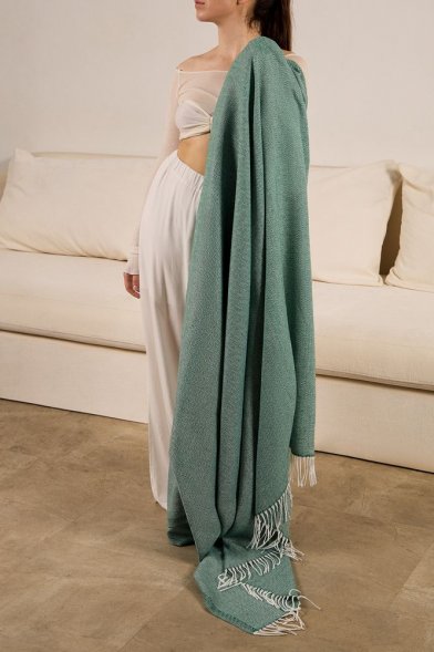 Плед «Гирвас», зеленый 