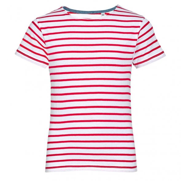 Футболка детская Miles Kids белая с красным 