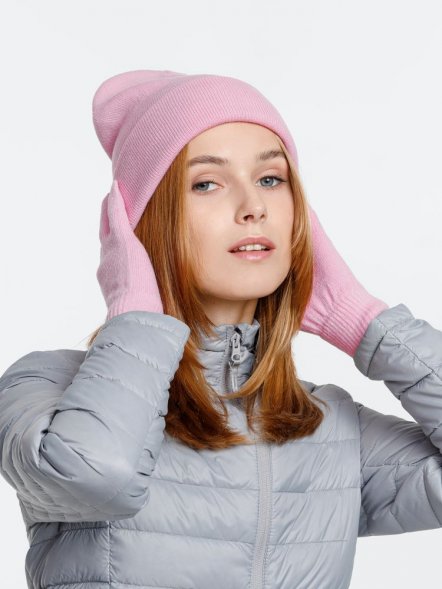 Шапка Urban Flow, пыльно-розовая 